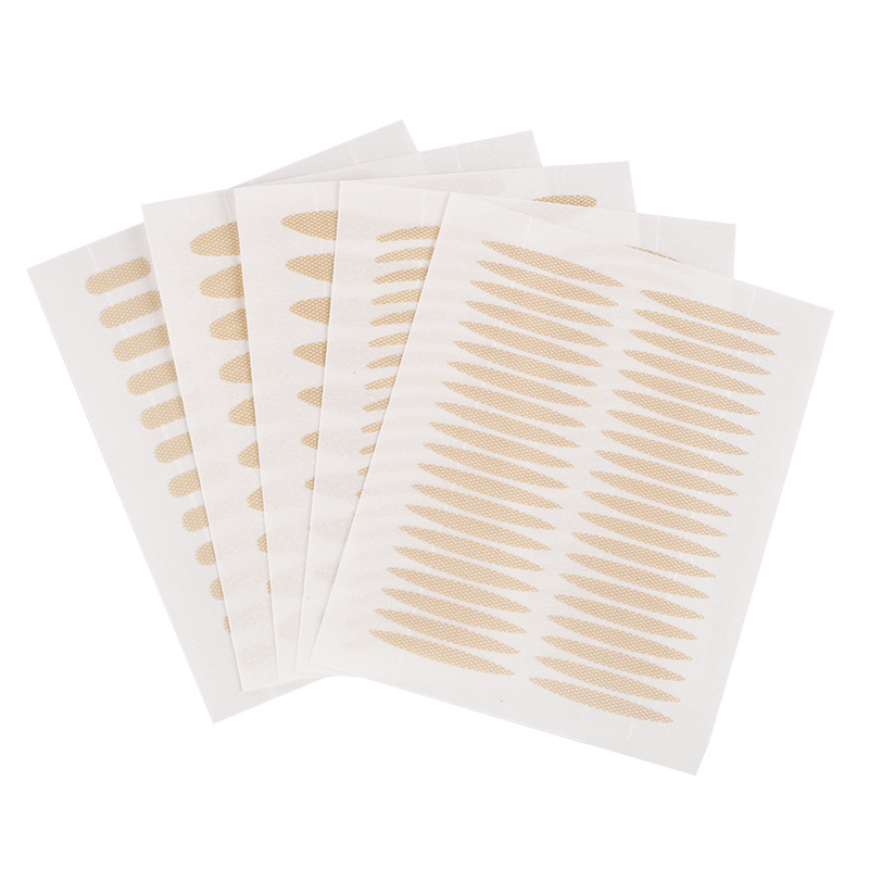 Lace double eyelid stickers local stickers sticky mesh non-reflective sweat-proof invisible breathable variety of models flesh color