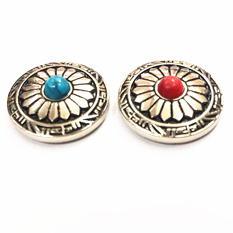 20mm Sunflower Cloth Buckle Large Flower Chrysanthemum Decorative Buckle Leather Bag Dollar Buckle Coin Buckle Keychain Direct Selling