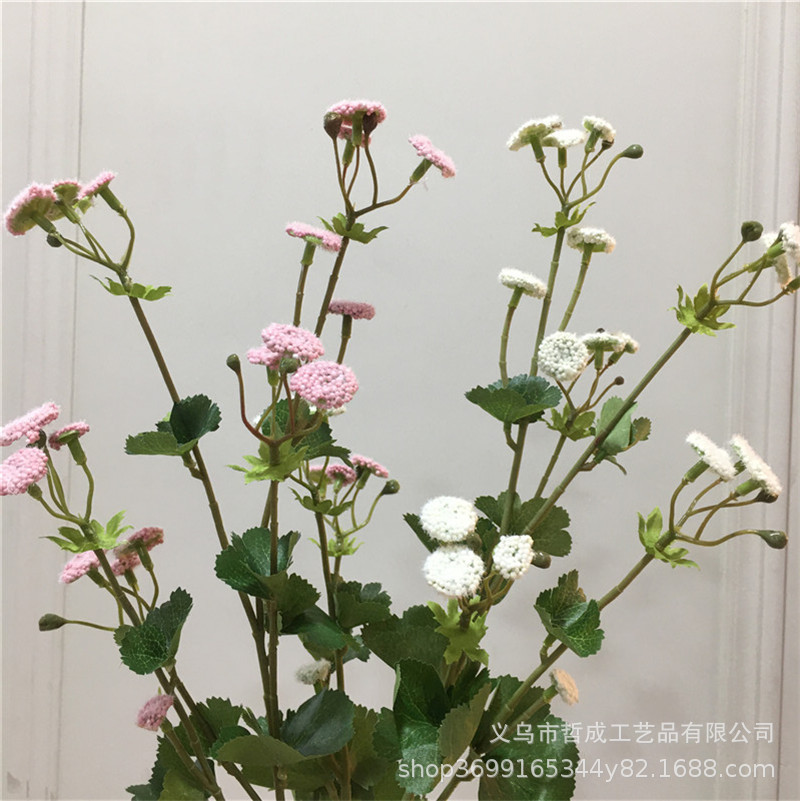 Artificial snowflake lace raspberry fruit living room bedroom decoration floor fake flower silk floral Malan headdress flower