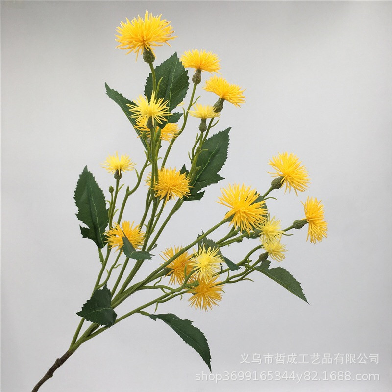 Dandelion artificial flower vintage autumn Thorn celery flower wedding lobby floral soft decoration banquet auditorium flower arrangement star celery flower