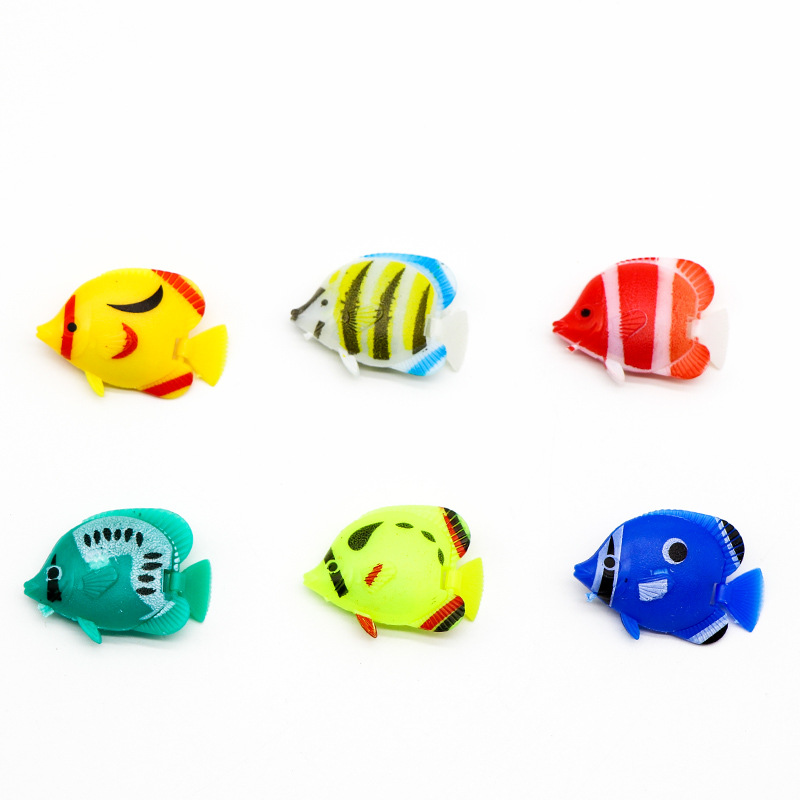 Simulation of small fish jellyfish fish tank landscaping ornaments plastic floating water toy fish aquarium decorations stall supply