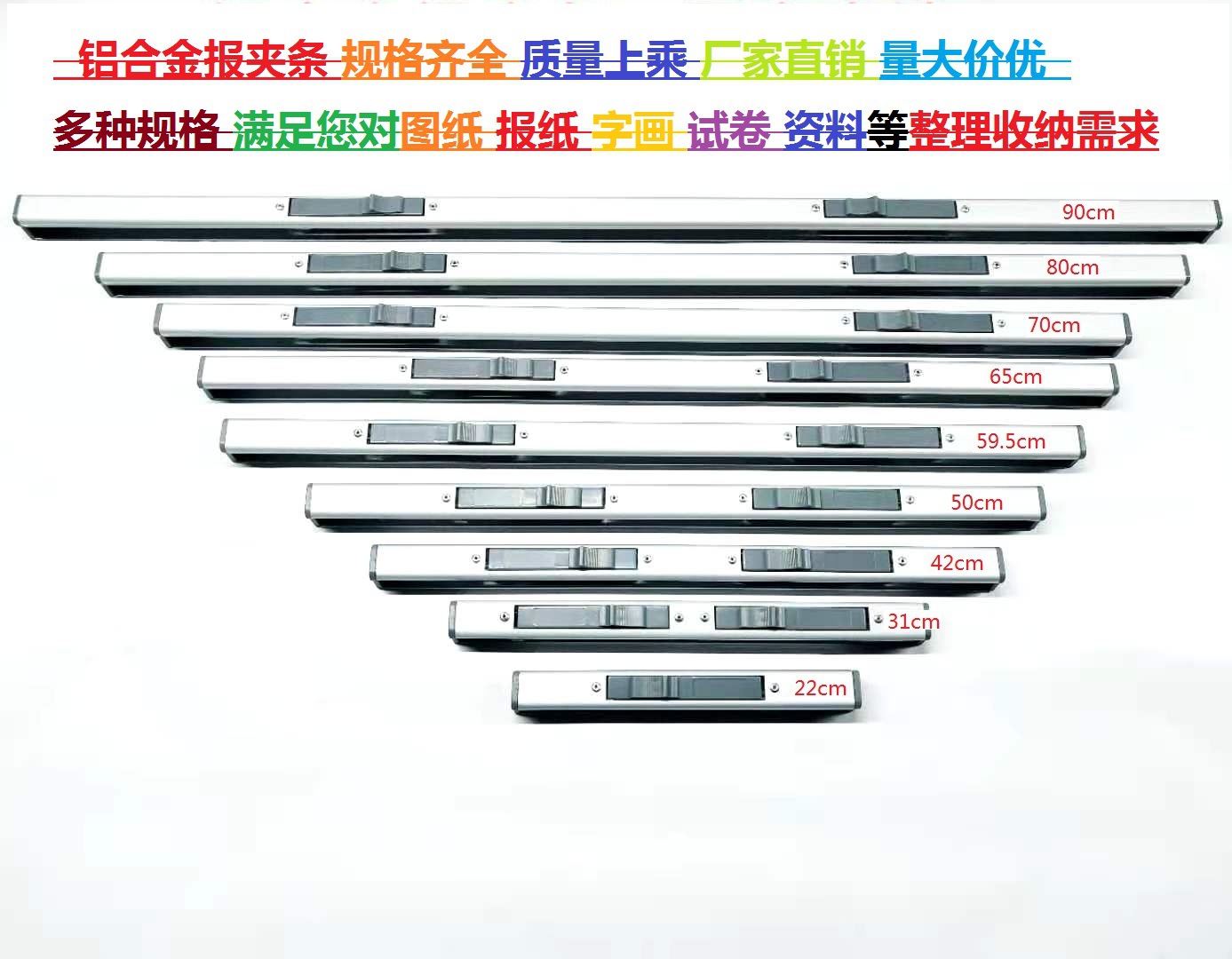 Newspaper Clip Strip, Newspaper Holder, Plastic Hanger, Poster Holder, Information Holder, Test Paper Holder