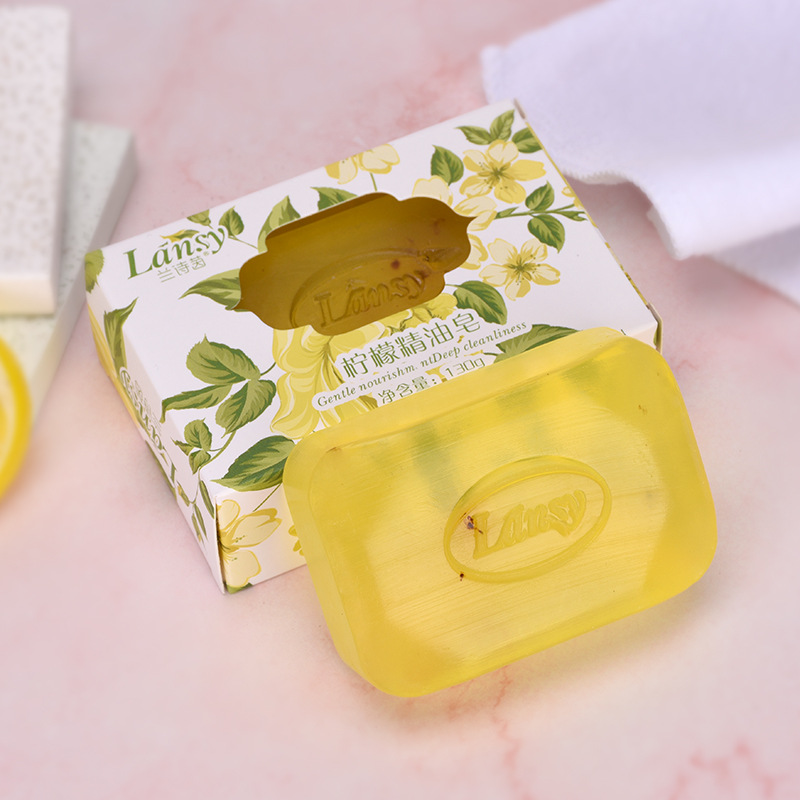 Lemon handmade soap essential oil soap face washing soap facial cleansing soap bath soap hydrating moisturizing deep cleansing shrink pores