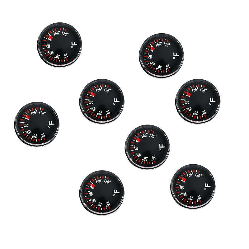Factory Direct Supply 20mm Celsius Fahrenheit Round Plastic Accessories Thermometer Compass Type Thermometer