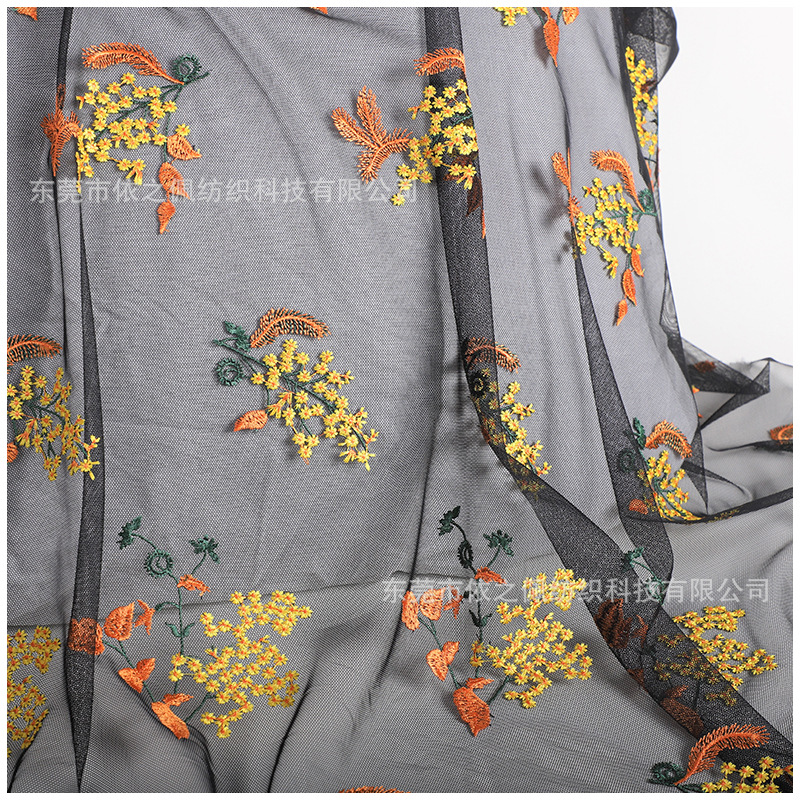 Computer Embroidery Cloth Mesh Embroidery Lace Processing Plate Fashion Bead Fabric Accessories to Map Development