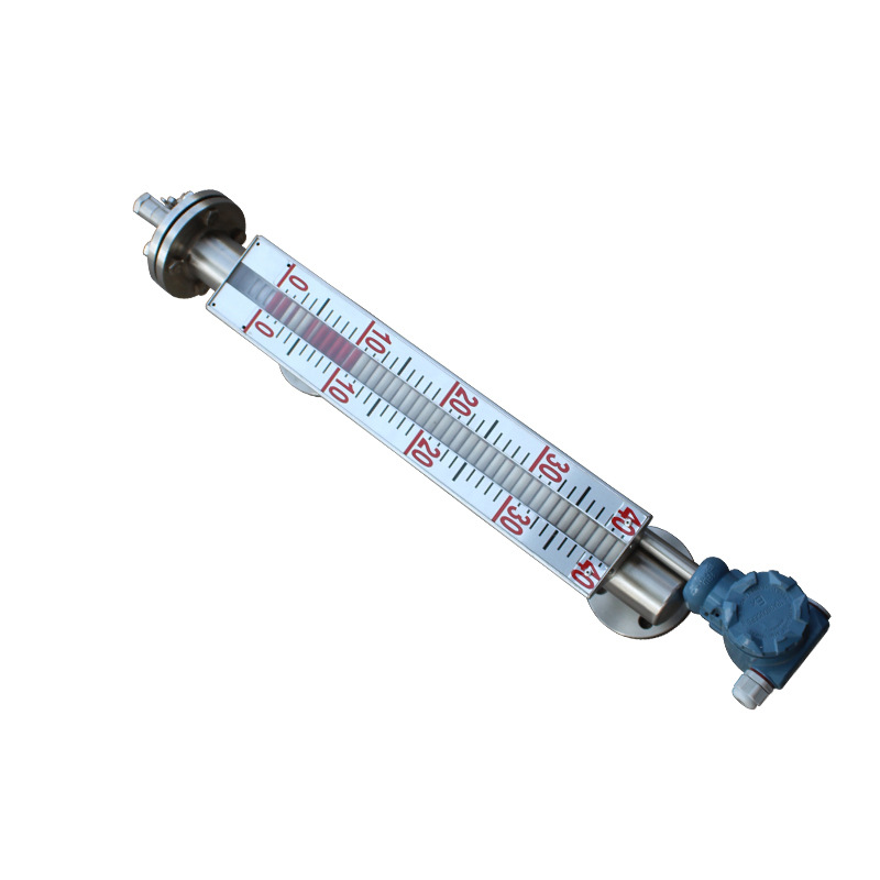 PP magnetic flap level gauge side mounted top mounted with remote transmission explosion-proof magnetic limit switch magnetic float 304 316L