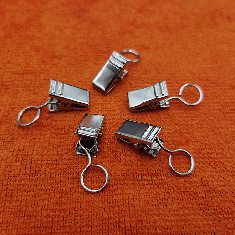 Tapestry Home Hook Stainless Steel Door Curtain Hanging Clip Photo Decorative Jewelry Barbed Wire Hanging Grab Accessory Bag