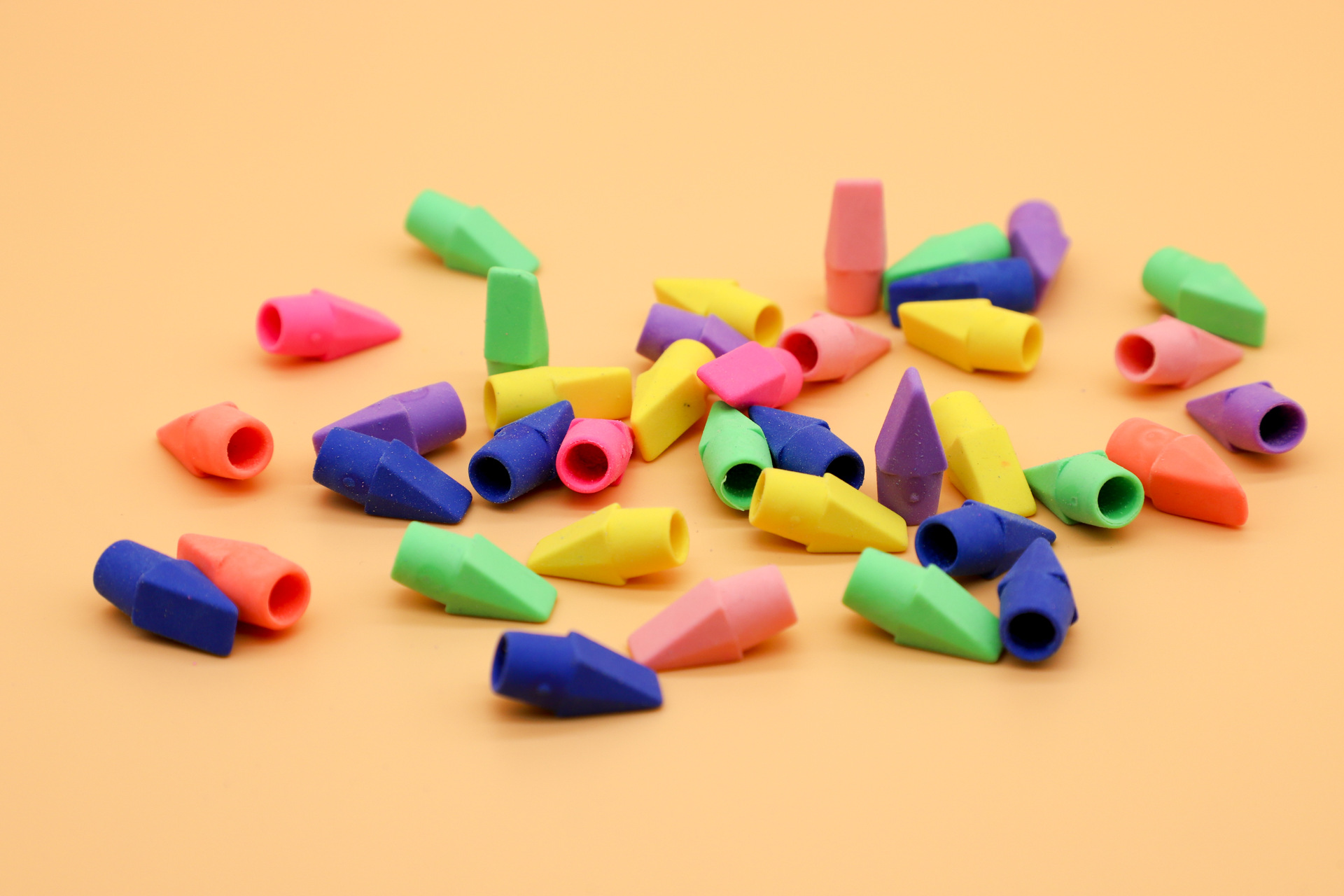 Ластик в цвете конфет с головкой ручки