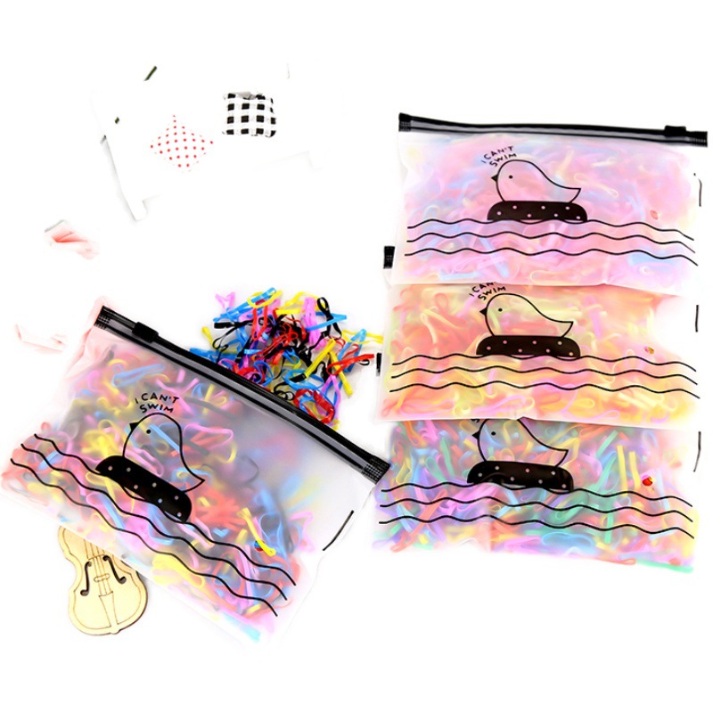 Customized Small Chick Bag Kidsren's Colorfulful Disposable Small Rubber Band for Strong Pulling and Continuously Hair Rubber Band Headband Recommended