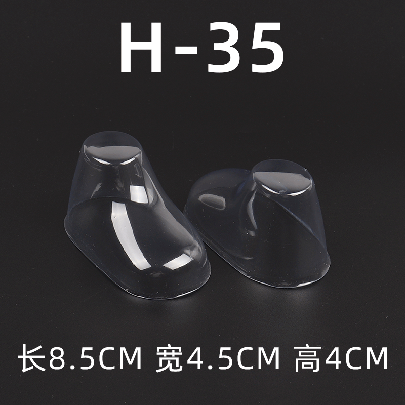 8.5cm baby socks cartoon socks floor socks transparent pvc foot mold socks molded plastic support plastic inner support
