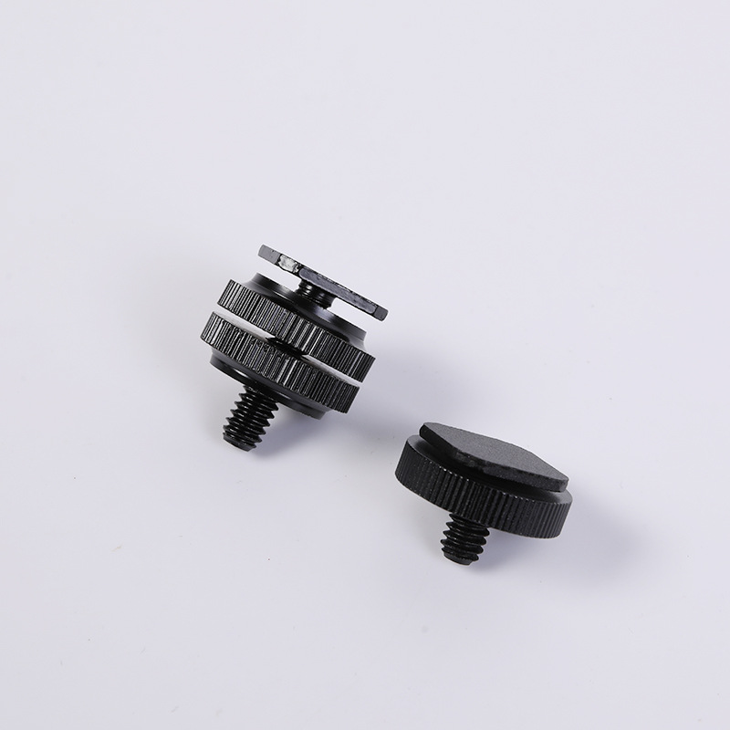 Aluminum Alloy Hot Shoe Socket Single Layer Double Layer Hot Shoe Screw Mobile Phone Clip Hot Shoe Camera Pan/tilt Hot Shoe Screw