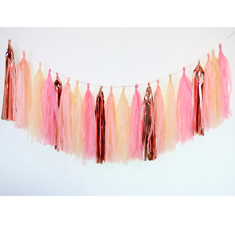 Paper tassel 5/pack AliExpress tassel flower wedding birthday wedding party supplies in large stock