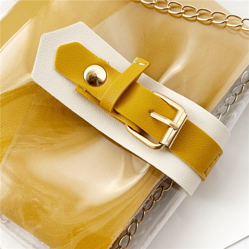 Foreign Trade New Urban Casual Pvc Women's Bag Crossbody Bag Wear-Resistant Chain Shoulder Bag Outdoor Trendy Bag