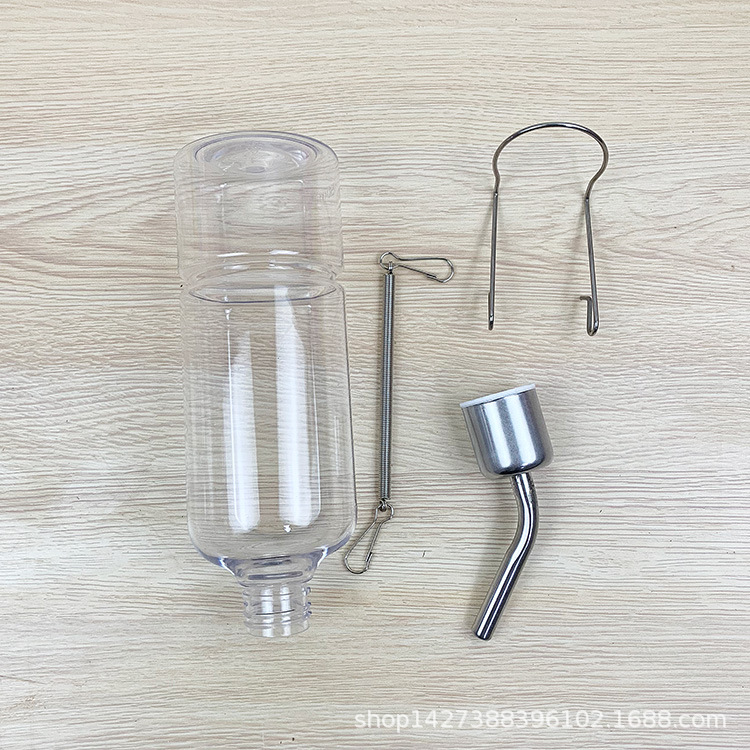 Pet Stainless Steel Ball Hanging Drinker Hamster Totoro Dog Automatic Drinker Rabbit Kettle Pet Supplies