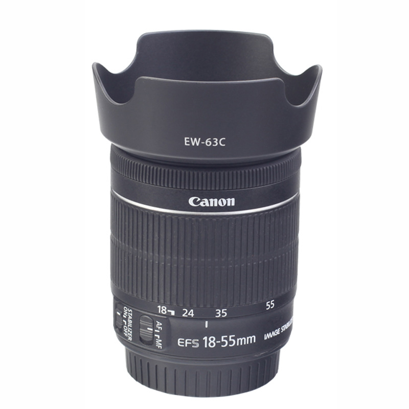 Бленда EW-63C для объектива Canon 18-55 STM, аксессуары для камер 100D 200D 760D 800D