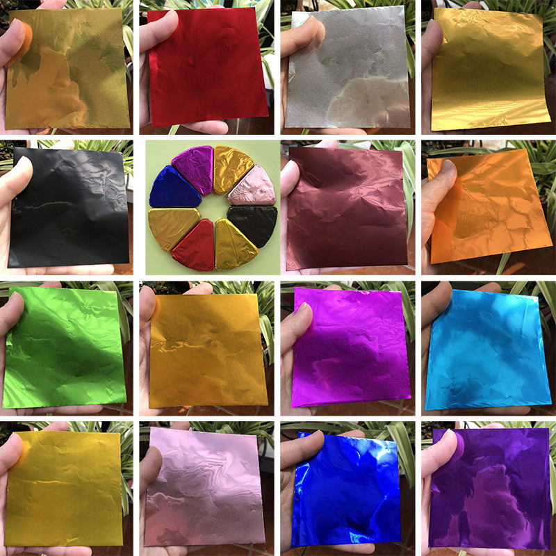 8*8 см фольга, золотая шоколадная упаковка