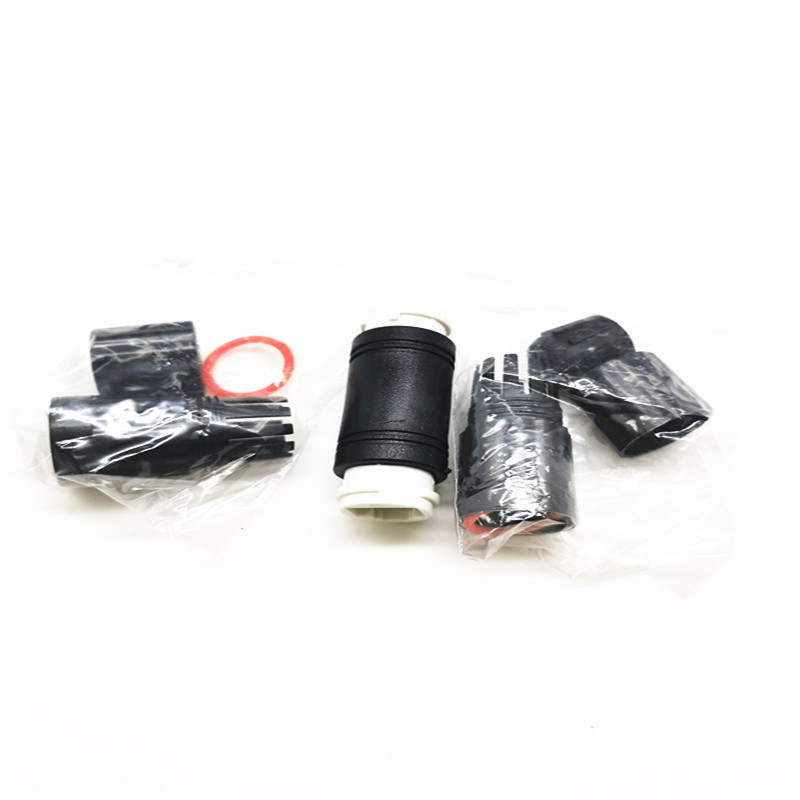 Waterproof and dustproof RJ45 network cable connector connector connector outdoor network straight-through head dual-head network cable extender