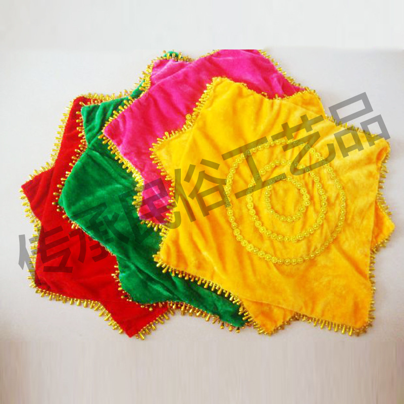 Yangge northeast two-person dance handkerchief dancing factory delivery octagonal dance props supplies Dancing Handkerchief