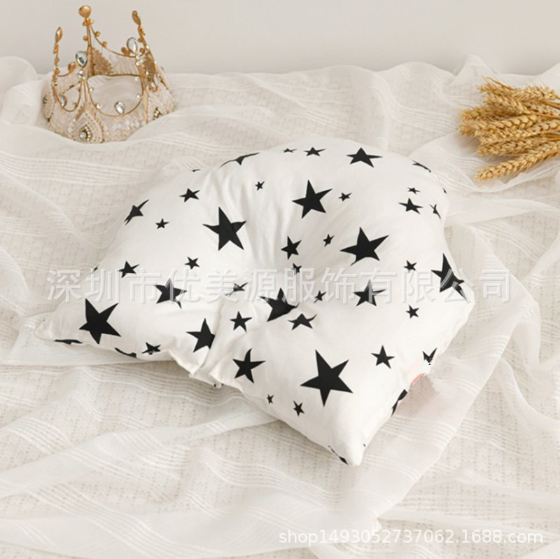 A28U Baby Pillow Newborn Pillow U-shaped Pillow Baby Pillow Anti-deflection Head Styling Pillow Cotton Baby One Piece Hair