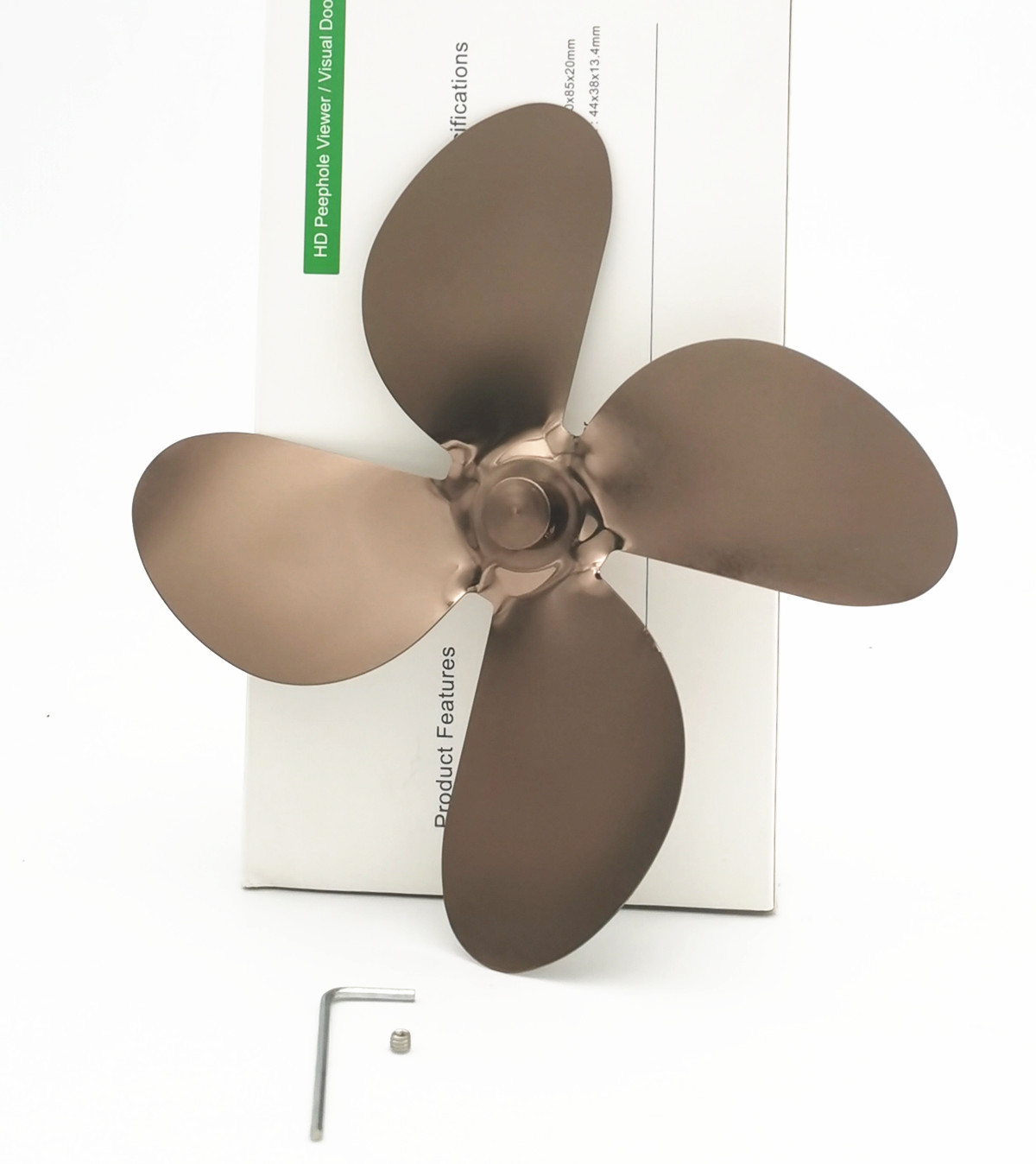 Manufacturer Fireplace thickened Fireplace fan accessories aluminum alloy fan blade 4-leaf stovefan heater blade