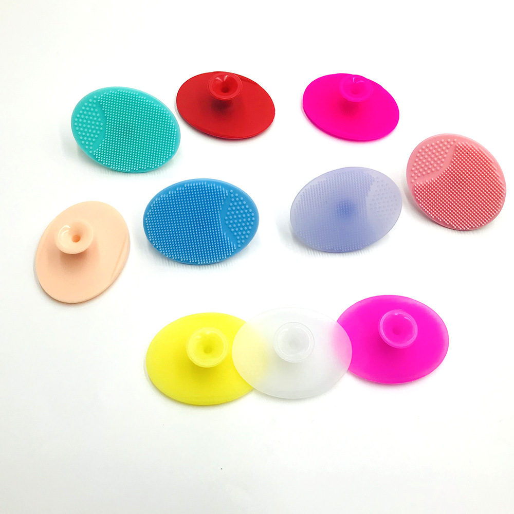 Silicone Oval Face Brush Cleansing Brush Baby Shampoo Massage Brush Silicone Face Brush Baby Shampoo Brush