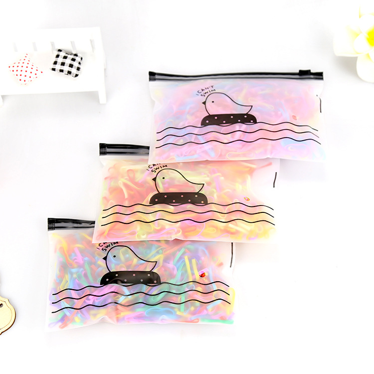 Customized Small Chick Bag Kidsren's Colorfulful Disposable Small Rubber Band for Strong Pulling and Continuously Hair Rubber Band Headband Recommended