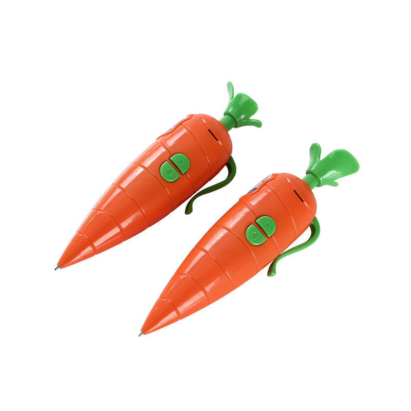 Cartoon Carrot Recording Pen, Learnable Writing Ballpoint Pen, Novel and Creative Early Education Story Machine Toy, Educational