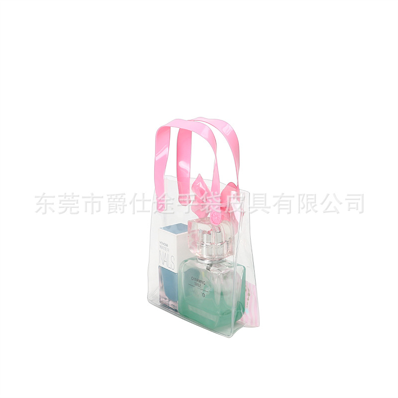 Fashionable Transparent PVC Handbag Mobile Phone Change Storage PU Storage Bag Waterproof Portable PVC Mobile Phone Bag