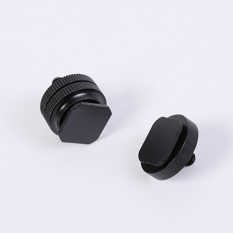 Aluminum Alloy Hot Shoe Socket Single Layer Double Layer Hot Shoe Screw Mobile Phone Clip Hot Shoe Camera Pan/tilt Hot Shoe Screw
