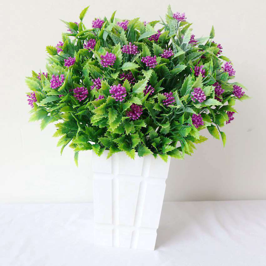 Искусственный пластиковый травяной букет искусственное растение фальшивый цветок мягкое украшение эвкалипт Милано