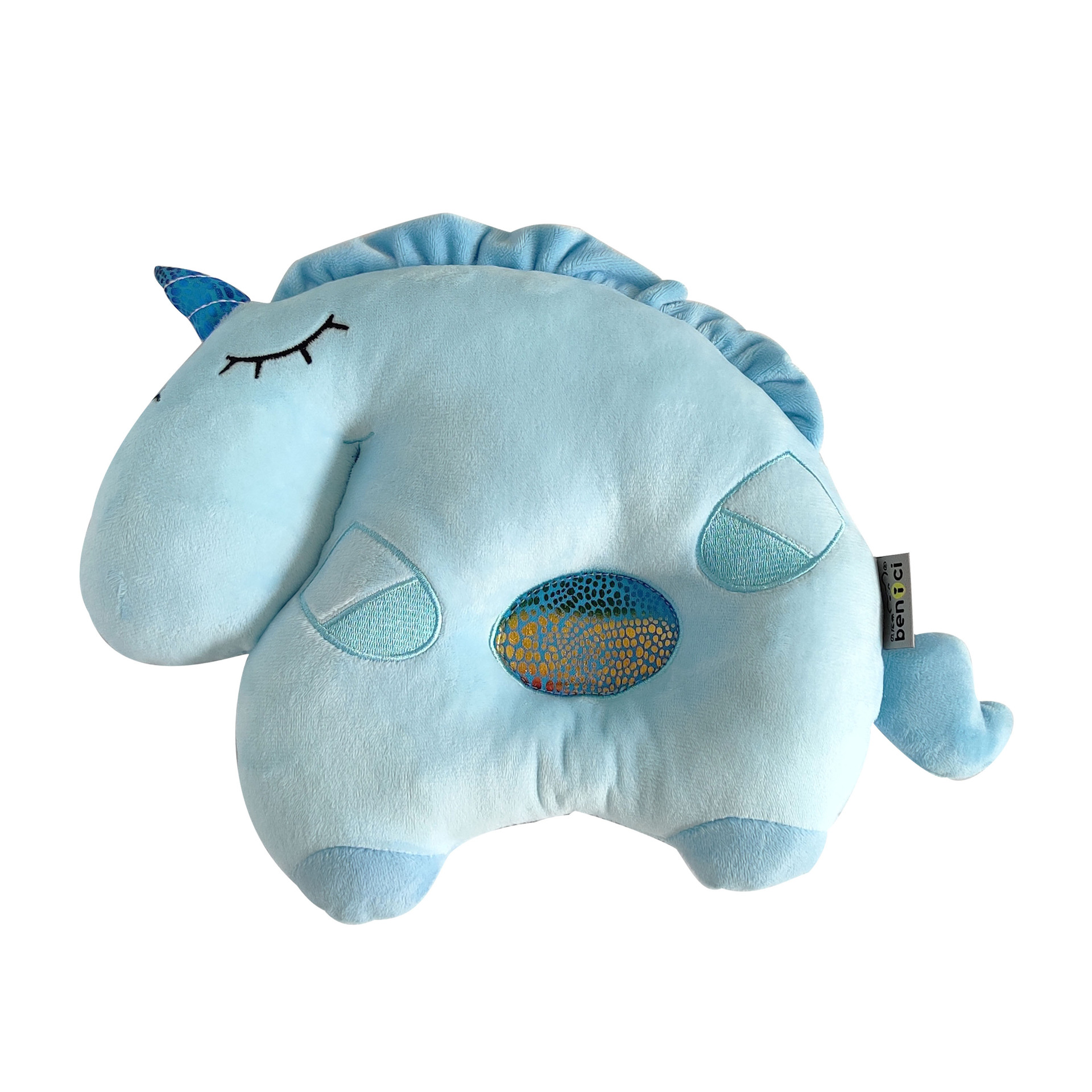 Benish Baby Pillow Stamped Pillow Anti-bias Headrest Baby Baby Products Unicorn Headrest Cartoon