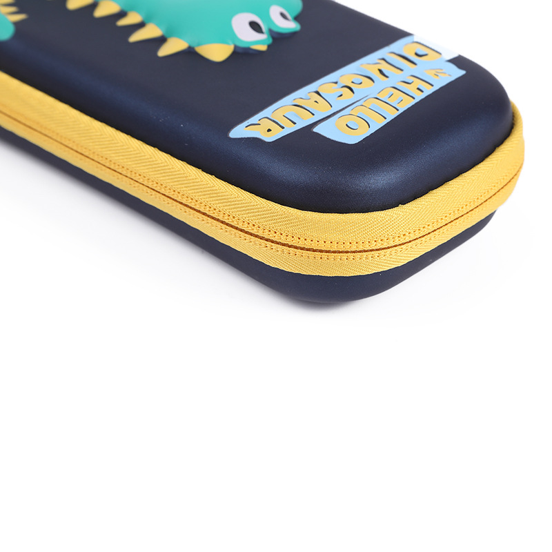New cartoon empty dinosaur stationery storage bag primary school stationery box in stock pencil case stationery box wholesale