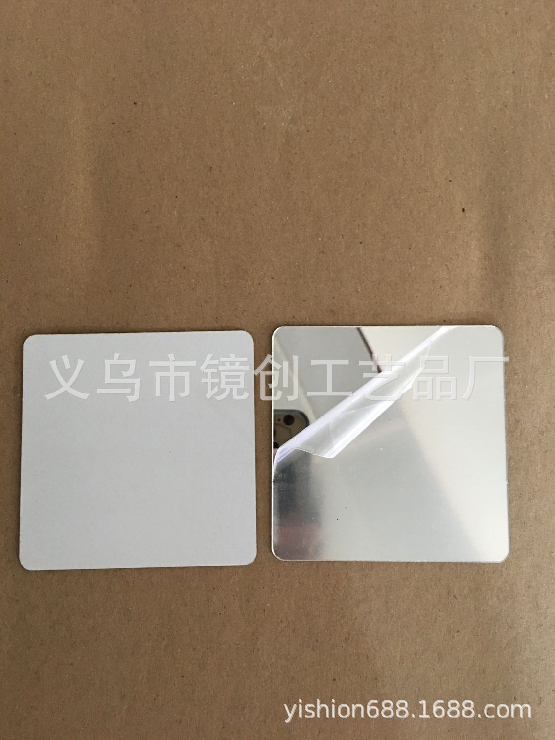 New Square Frameless Free Stitching Mirror Sticker Children's Room Entrance Bedroom Beautification Decorative Mirror Sticker Lens