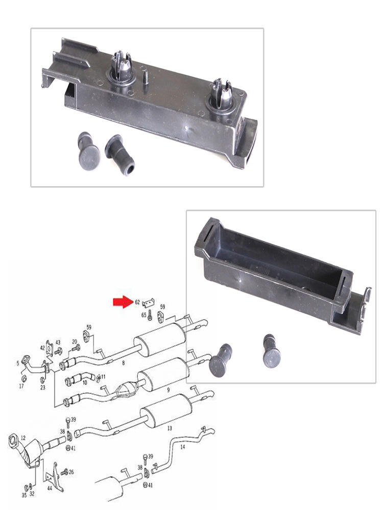 Bumper clip, bumper attachment, 9018850014