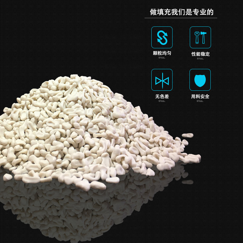 Plastic Filled Calcium Carbonate Masterbatch, Blow Film Extrusion Injection Molding Filling Masterbatch Filled with Antler Film Masterbatch