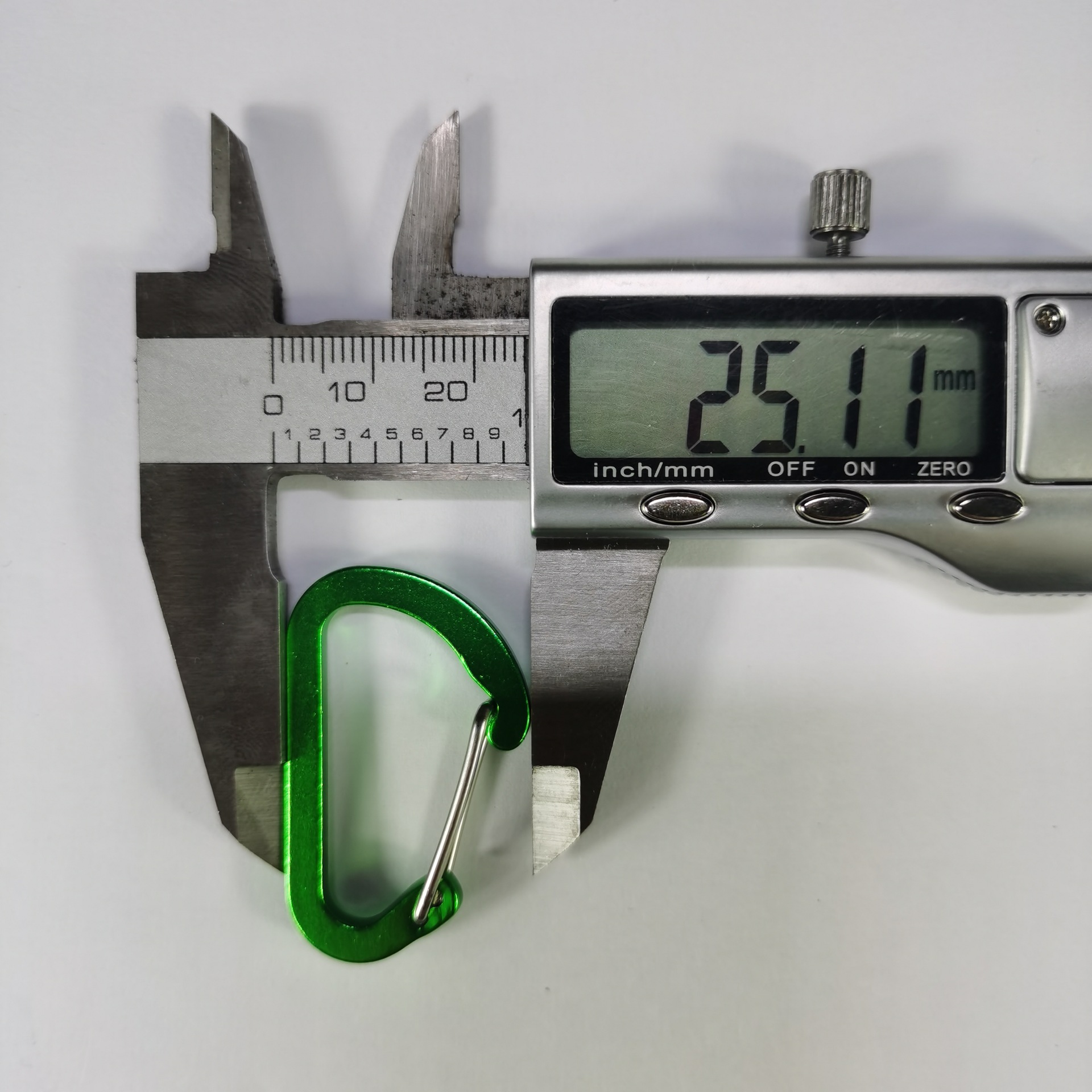 Factory direct Sales No. 4 d-shaped Fully Flat Aluminum Alloy Carabiner Colorful Steel Wire Buckle Spring Hook Fixed LOGO