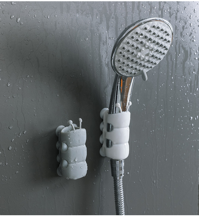 Shake the sound of the same type of shower sucker bracket non-perforated bathroom nozzle sucker stick shower head fixed