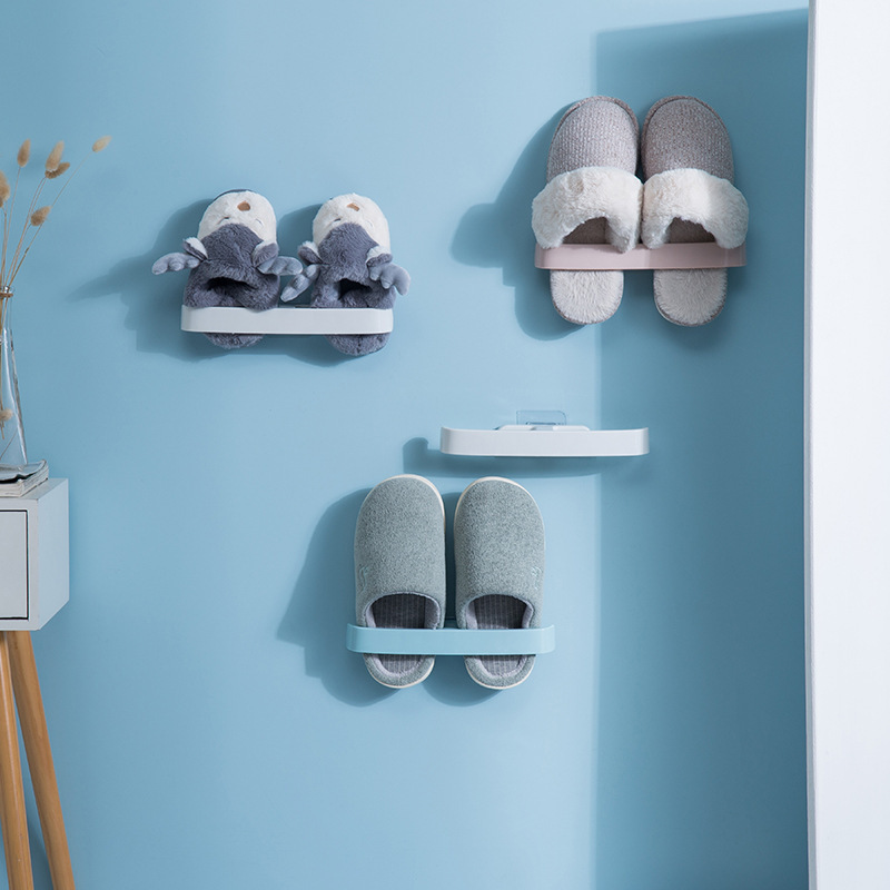 Punch-free Bathroom Slipper Rack Bathroom Drain Shoe Rack Bedroom Student Dormitory Simple Shoe Storage Artifact