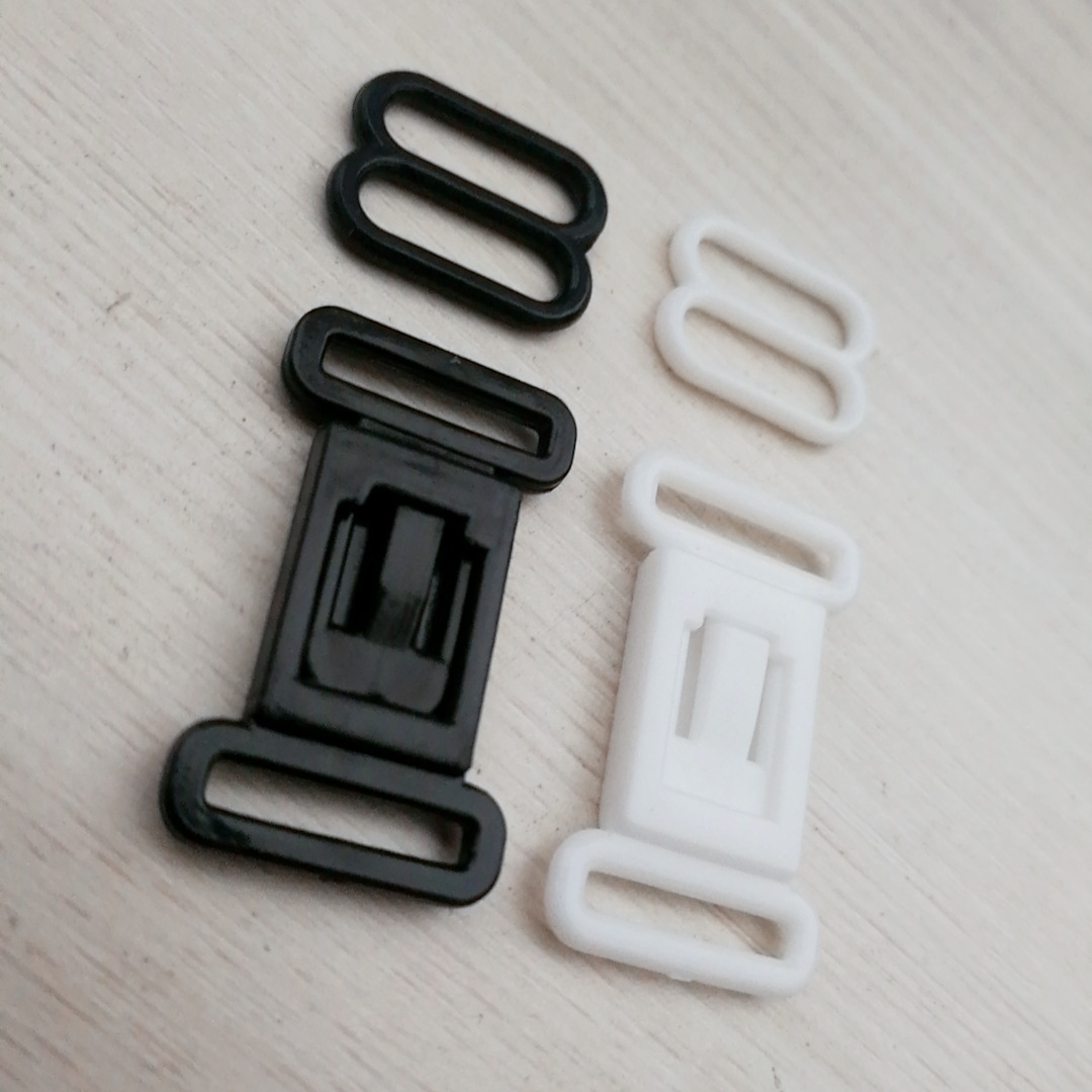 Bow extension with plastic buckle JK uniform collar tie buckle bra shoulder strap adjustment buckle accessories