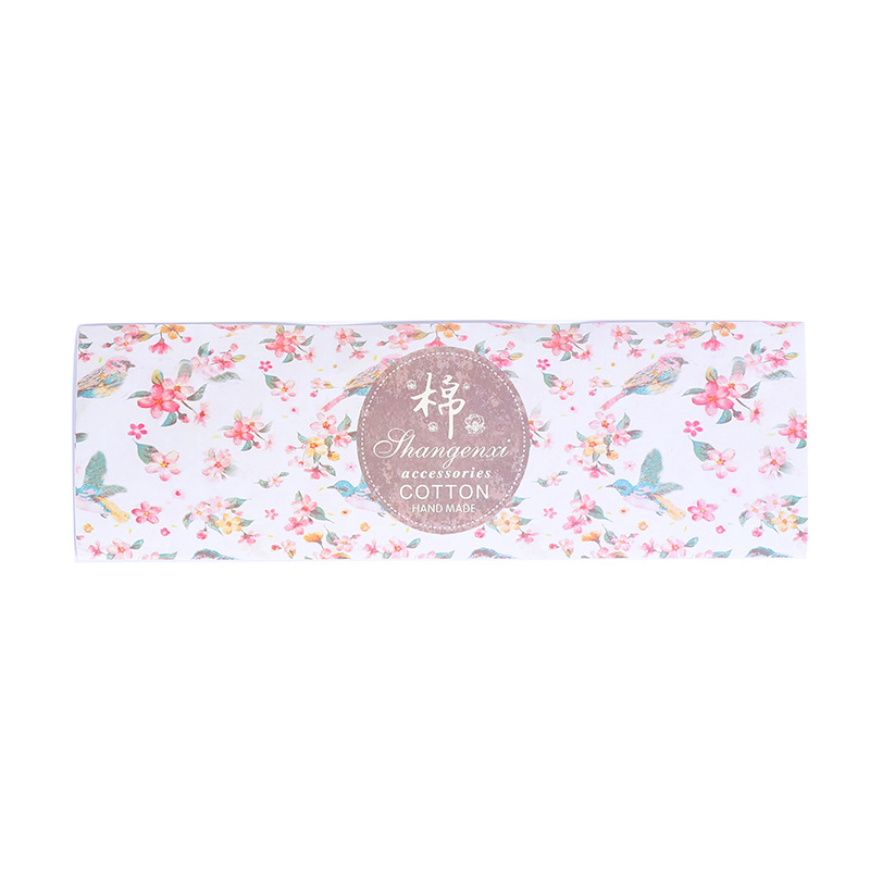 Factory processing color printed scarf wrapping paper bird cotton roll paper wool waist in stock