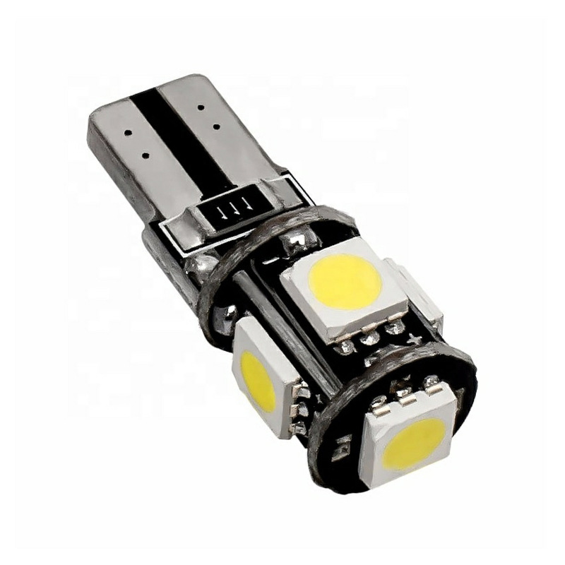 E10 thread BA9S BAX9S crooked foot 5SMD 5050 LED width light