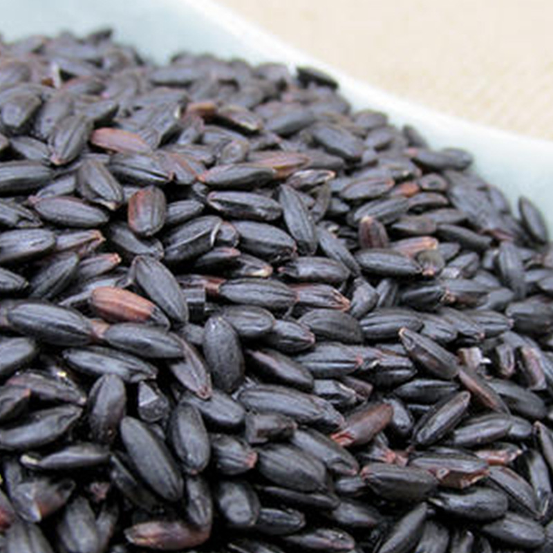 Supply cooked black rice cereals wholesale soybean milk raw materials cooked black rice low temperature baking grain grinding powder raw materials