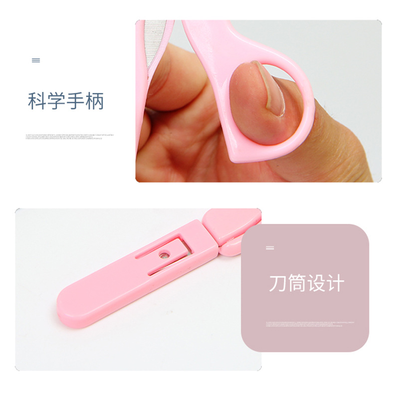 Factory baby nail scissors baby safety plastic scissors children's scissors anti-pinch meat scissors handmade small scissors