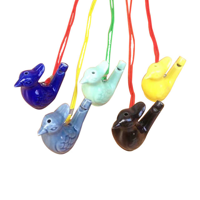 New colorful purple sand waterbird whistle water whistle adult fun nostalgic toy tourism scenic spot craft