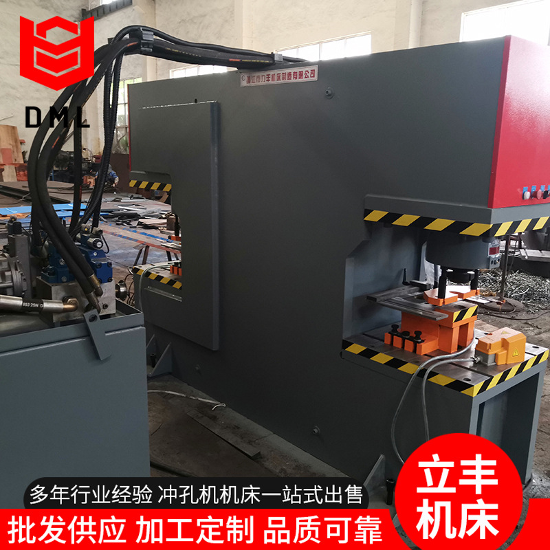Stainless steel hydraulic punching machine multifunctional angle steel channel punching shearing machine hydraulic punching machine