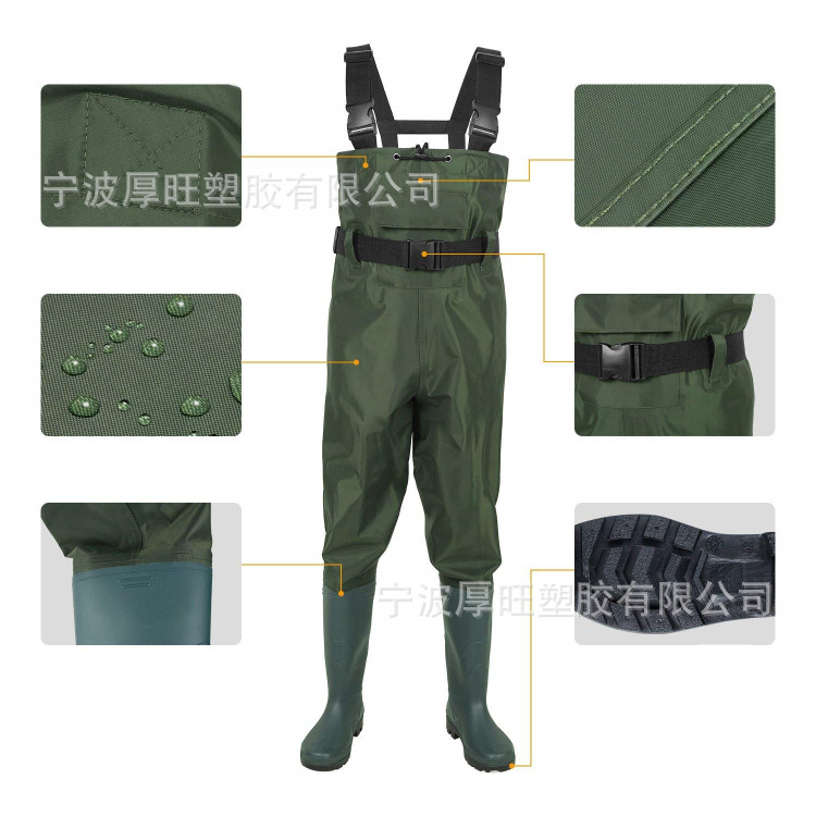 Утолщенные укороченные нейлоновые вейдерсы, рыболовные костюмы, вейдерсы, водонепроницаемые брюки, рыболовные брюки, водные брюки