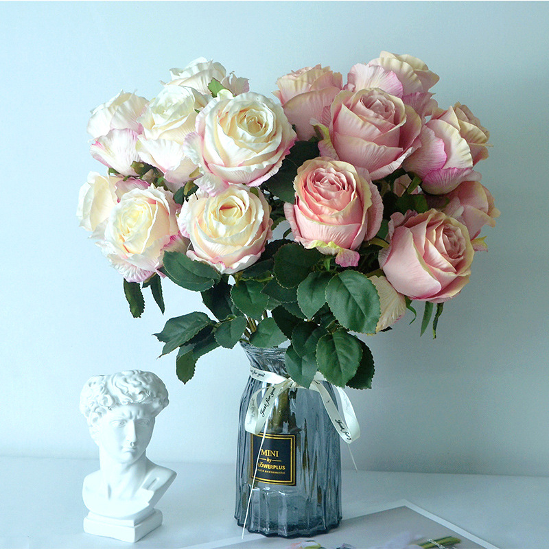 Прямые поставки 9 искусственных роз Полароид букет для Дня святого Валентина свадебные ручные украшения