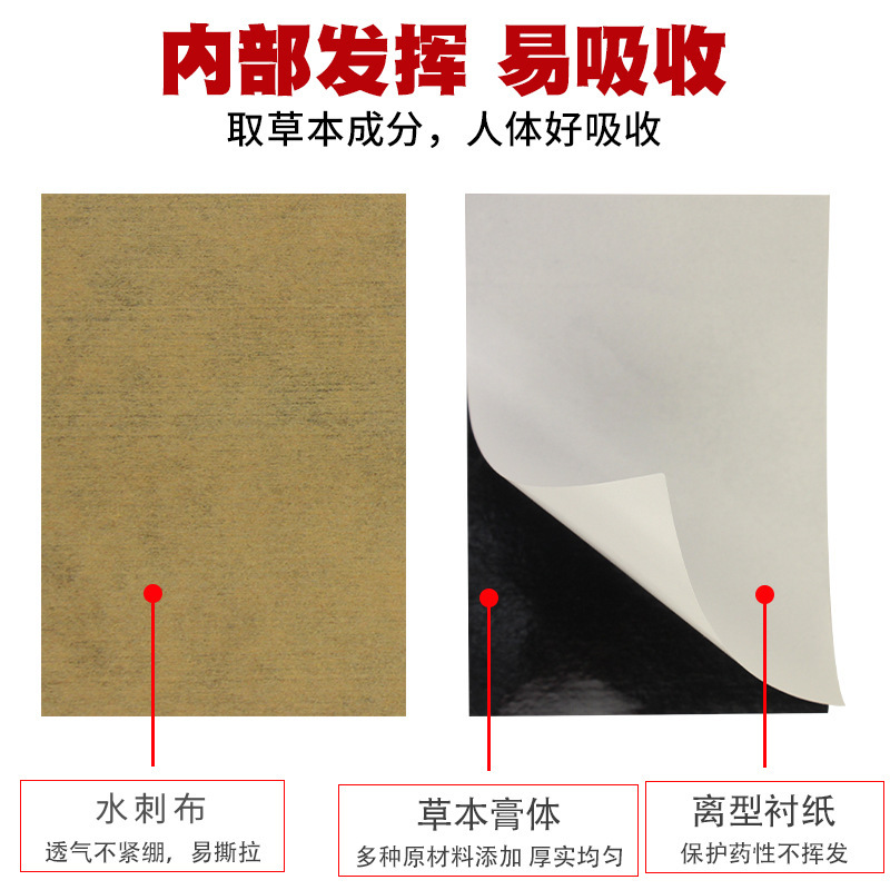 Factory wholesale ginger paste fever ginger paste shoulder neck paste ginger moxibustion paste Longyuan OEM hot 7*10