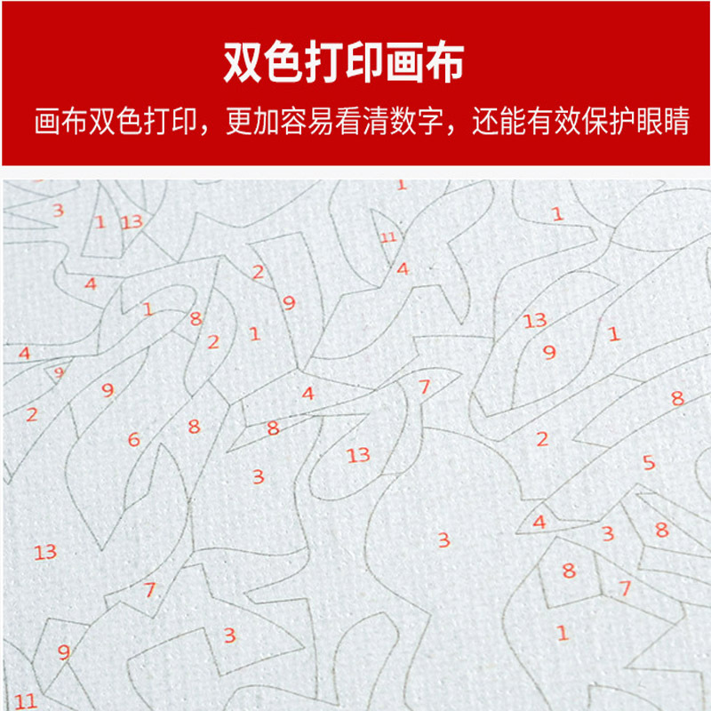 Frameless DIY Digital Oil Painting Large Living Room Bedroom Dining Room Animal Coloring Decorative Hanging Painting Pure Hand-Painted Oil Painting