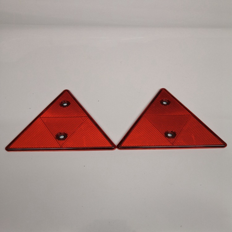 Semi-trailer middle collector rear reflective triangle reverser with hole plastic triangle warning sign reflector truck tripod